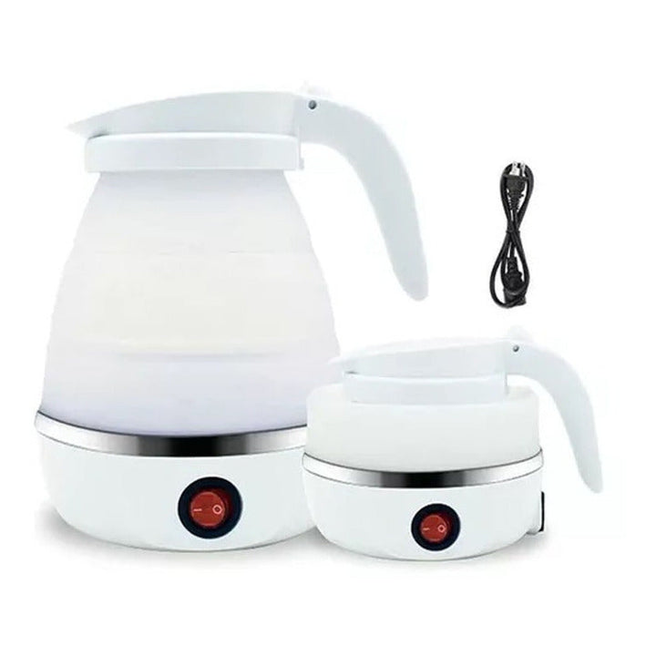 Hervidor D Agua Plegable Tetera Portátil Calentador 600blanc
