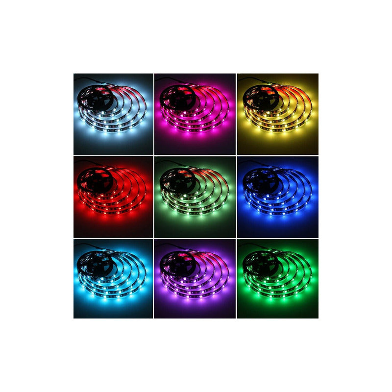 Cinta Tira Led 5 Metros Control Rgb 5050 Usb 5v