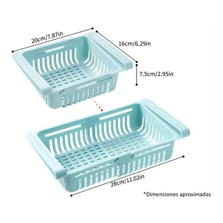 Organizador Multiusos Para La Nevera Cajon Cesta Expandible