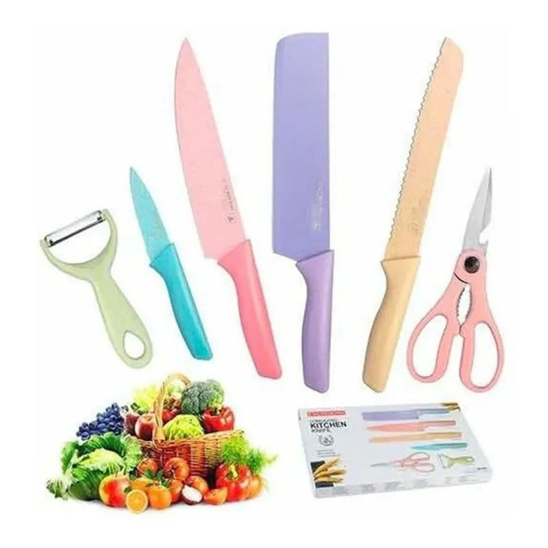 Set Cuchillos Cocina X 6 Piezas