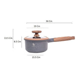 Bateria Ollas En Granito 8 Piezas Schaffhausen Black Gold