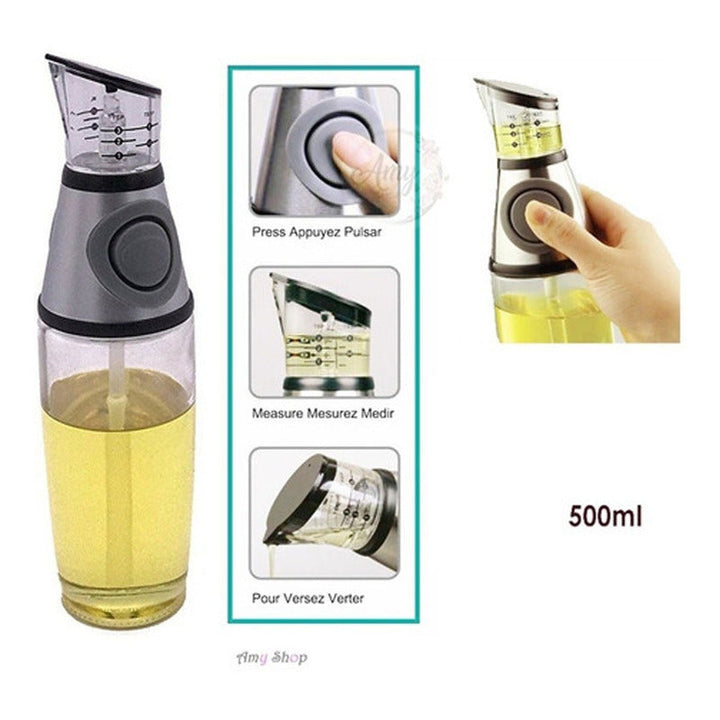 Botella Dispensador Para Aceite Y Vinagre De Vidrio
