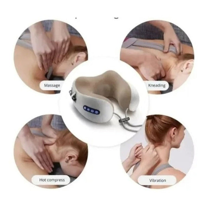 Masajeador Electrico De Cuello Cervical Dolores Almohada