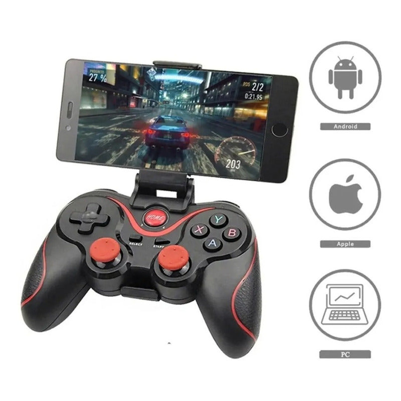 Control Inalámbrico Bluetooth Joystick Y Gamepad Android Ios Color Negro