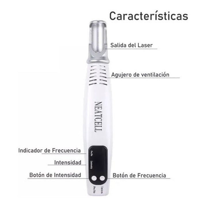 Laser Pico Second Pen Luz Azul Elimina Tatuajes Manchas Peca