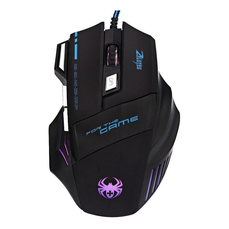 Nuevo Mouse Gamer Zelotes 7 Botones 7200 Dpi T80