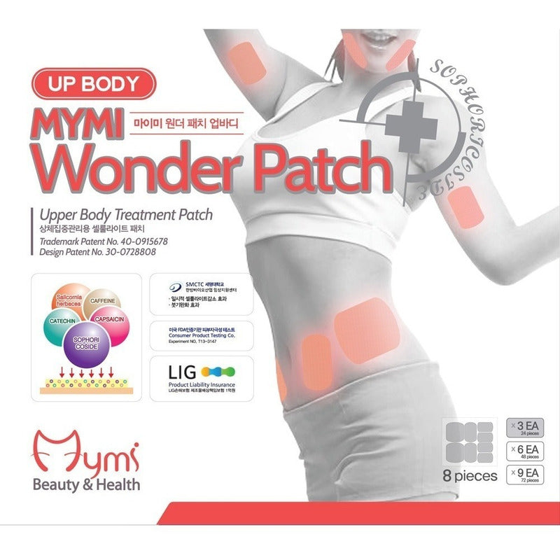 5 Parches Reductores Abdomen Mymi Wonder Patch