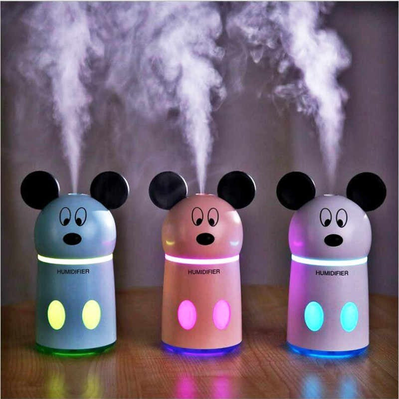 Humidificador Difusor Aromaterapia Usb Mickey Luz Led