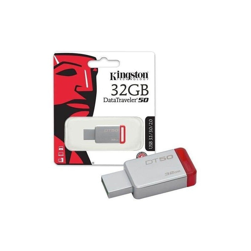 Memoria Usb 32gb Kingston Dt50 3.1/3.0/2.0 Al Por Mayor