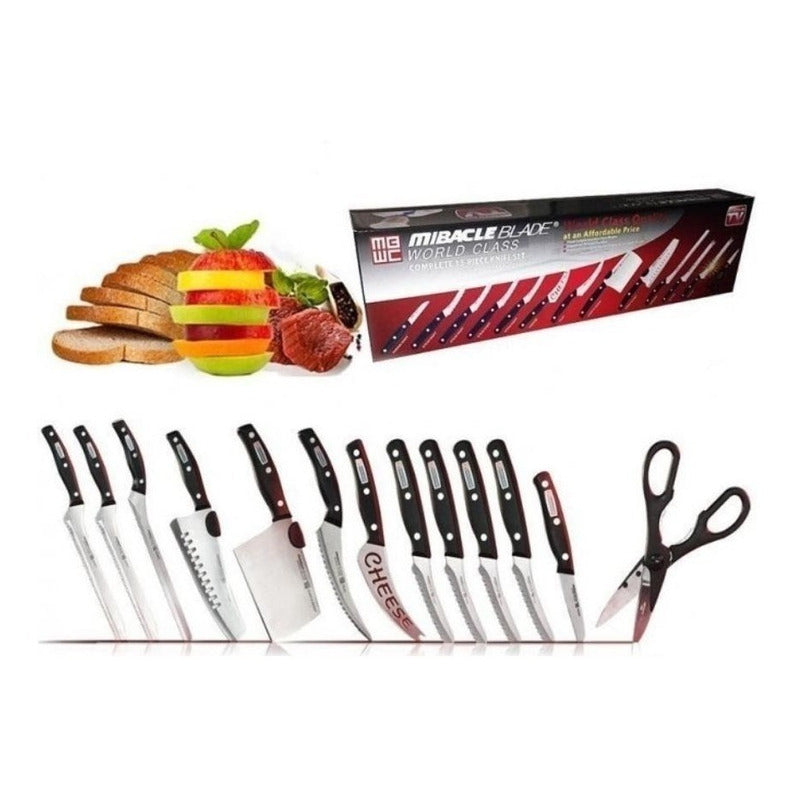 Set De Cuchillos Profesionales De La Tv Mibacle Blade X 13 P