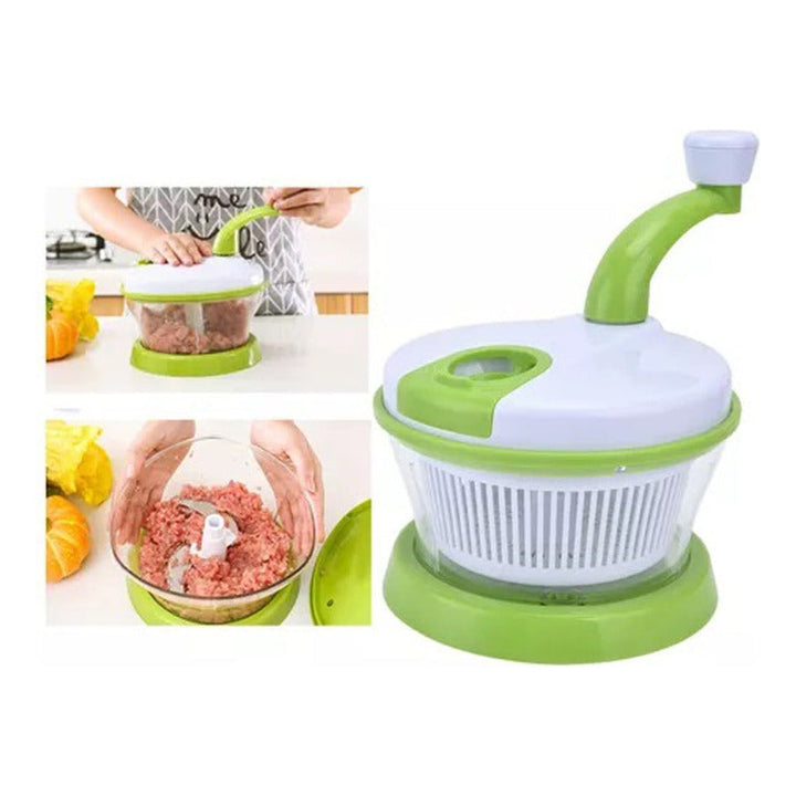 Secadora De Lechuga Cortador De Verduras Manual Picadora