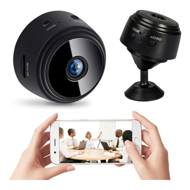 Camara Seguridad Mini Espia Con Detector De Moviento Wifi! Color Negro A9