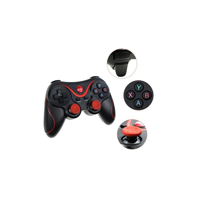 Control Inalámbrico Bluetooth Joystick Y Gamepad Android Ios Color Negro