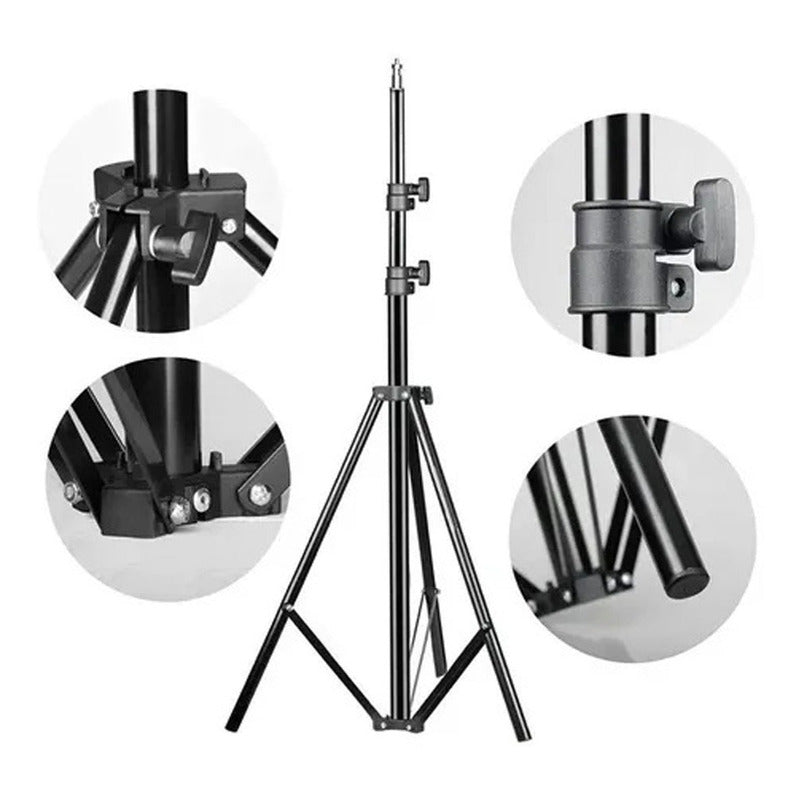 Tripode Stand 2 Metros Para Aro De Luz Camara Flash Softbox