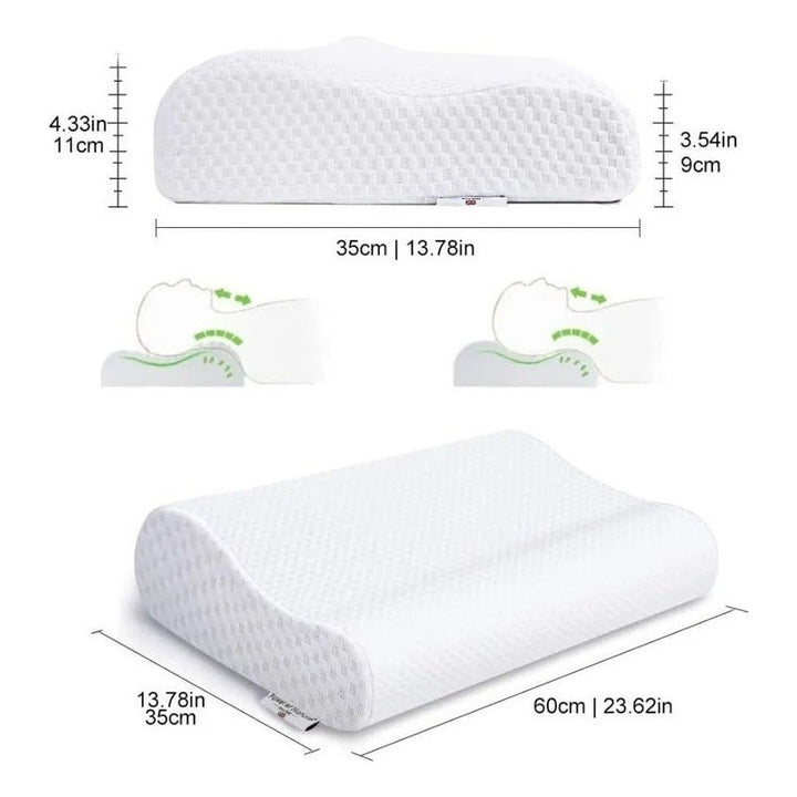 Almohada De Aloe Vera Ortopédica Cool Pillow Indeformable Marca One Pixel Blanca
