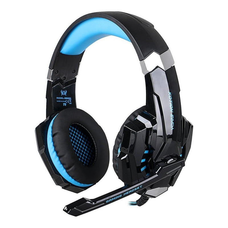 Audífonos Gamer Kotion Each G9000 Black Y Blue