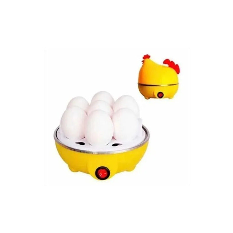 Gallina Electrica Cocinador Hervidor De 7 Huevos A Vapor Fit Color Amarillo