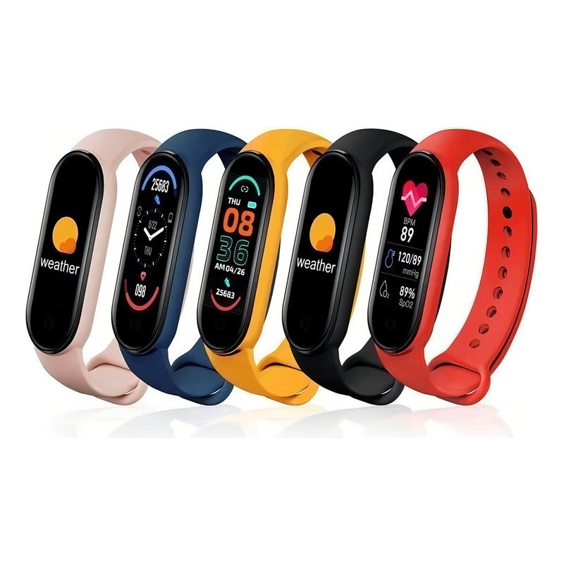 Pulsera Inteligente Smartband M6 Bluetooth Salud + Correa Ad