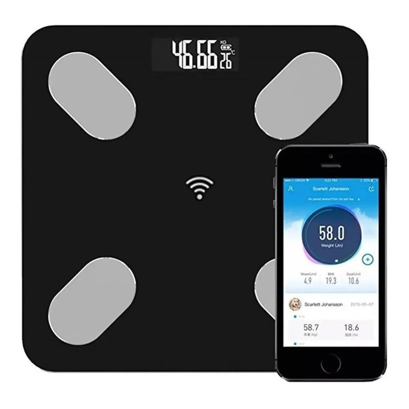 Pesa Balanza Inteligente Bluetooth Grasa Peso Corporal