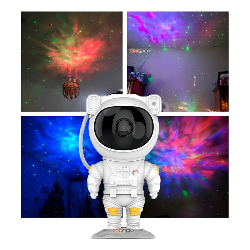 Proyector De Luces Galaxia/nebulosa Diseño Astronauta Morph Estructura Light Pantalla Remote Control