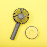 Ventilador Pequeño Recargable Portátil Potente Con Base