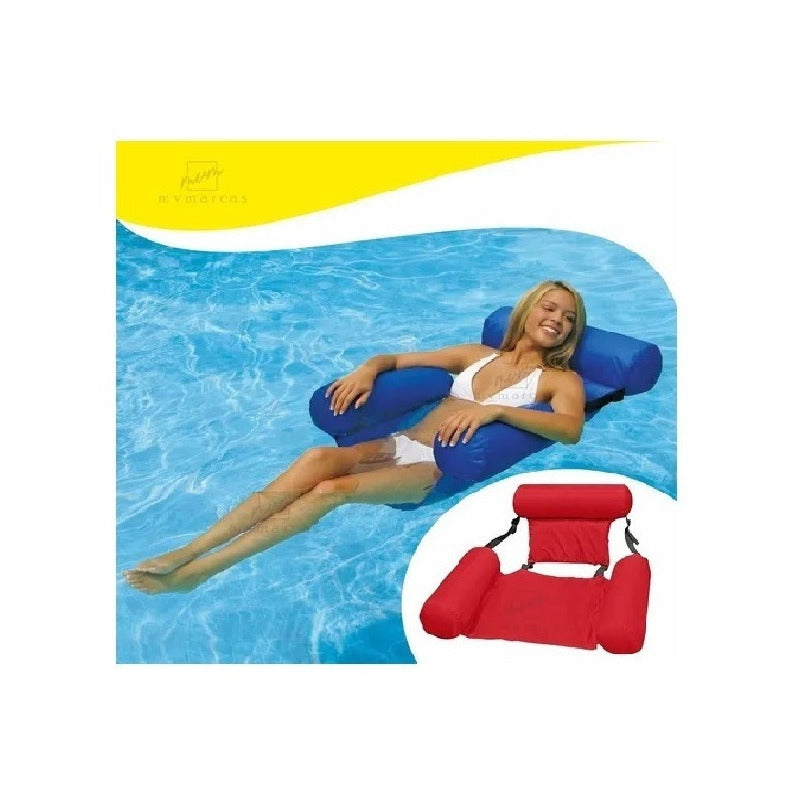 Flotador Inflable Para Piscina Adultos Forma Silla Plegable