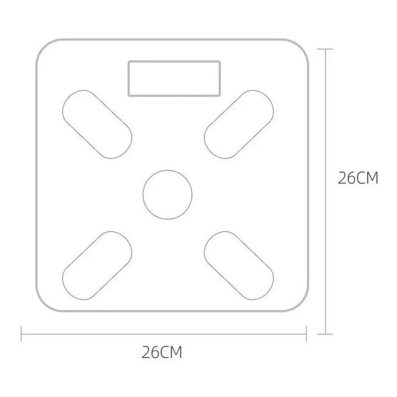 Pesa Balanza Inteligente Bluetooth Grasa Peso Corporal