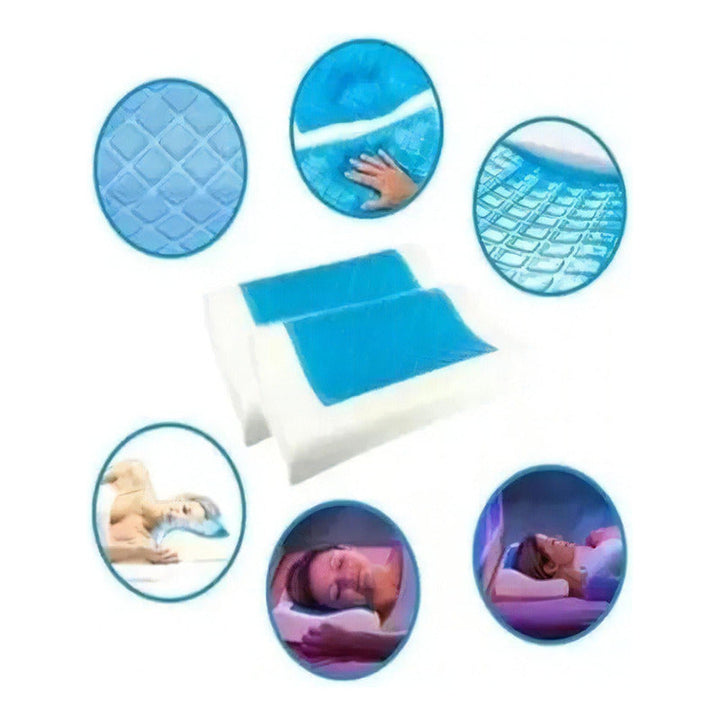 Almohada De Memory Foam Con Gel Térmico Y Funda