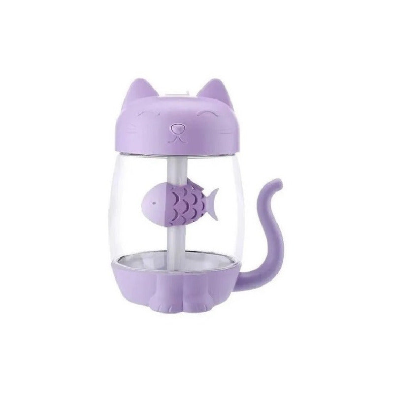 Humidificador Difusor De Gato 3 En 1 Aromaterapia