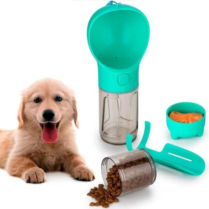 Botella Dispensador De Agua Multiusos 4 En 1 Para Perro