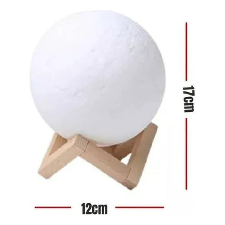 Humificador Difusor Aroma Lámpara Luna Luces Led Eléctrico