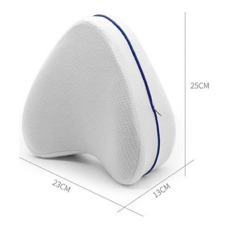 Almohada Para Piernas Rodillas Cojín Ortopédico Ergonómico Color Blanco