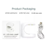 Mini Lampara Uñas Led Gel Acrilico Luz Uv
