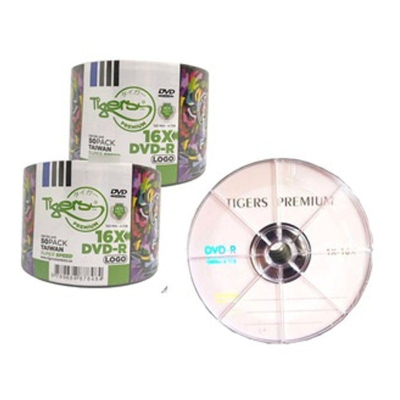 Dvd - R Tigers X50 Und 4,7gb - Unidad a $44900