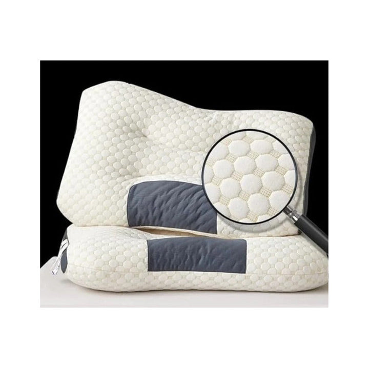 Almohada Ortopédica Cervical Descanso Transpirable Cuello. Color Blanco