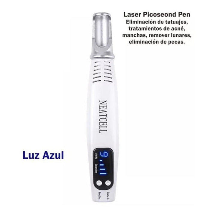 Laser Pico Second Pen Luz Azul Elimina Tatuajes Manchas Peca