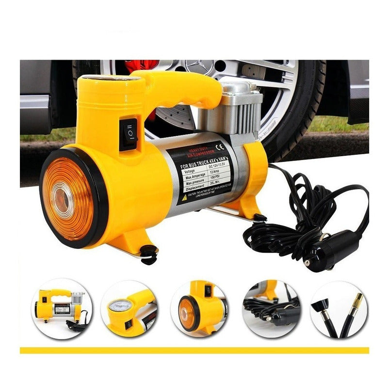 Compresor De Aire Electrónica Bomba De Inflador 12v 300 Psi