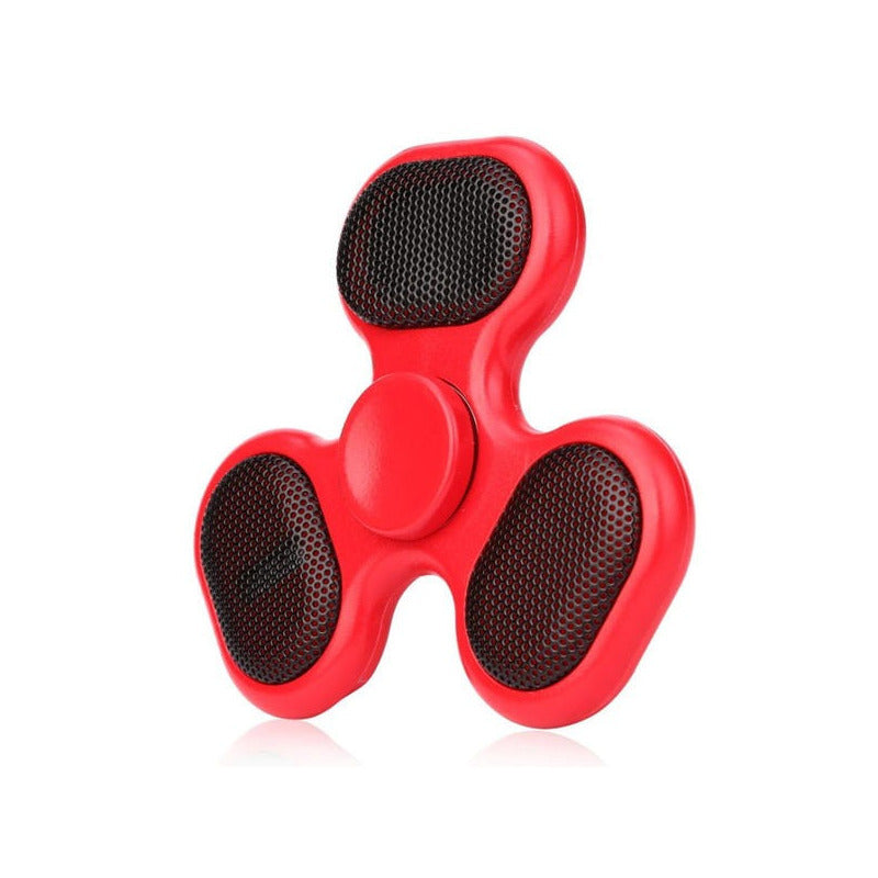 Unico Rojo Spinner Parlante Bluetooth Con Sd Música Luz Led