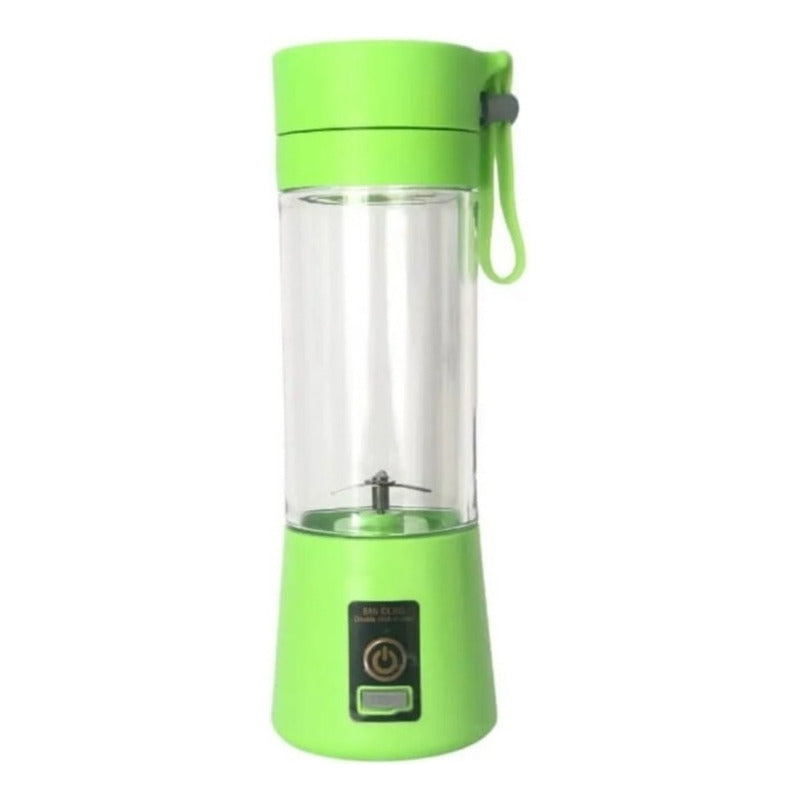 Mini Licuadora Recargable Portatil Usb Jugos Licuados Shaker Color Verde