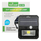 Lampara Reflector Solar Sensor Resistente A Salpicadura 108 Color De La Carcasa Negro