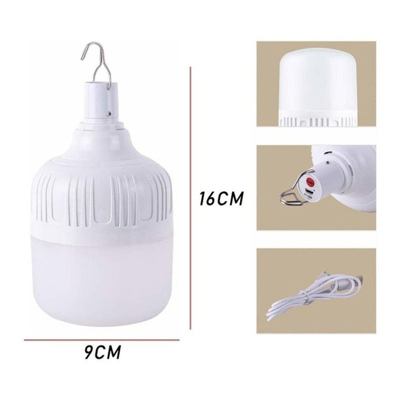 Bombillo Led Recargable Lampara De Emergencia