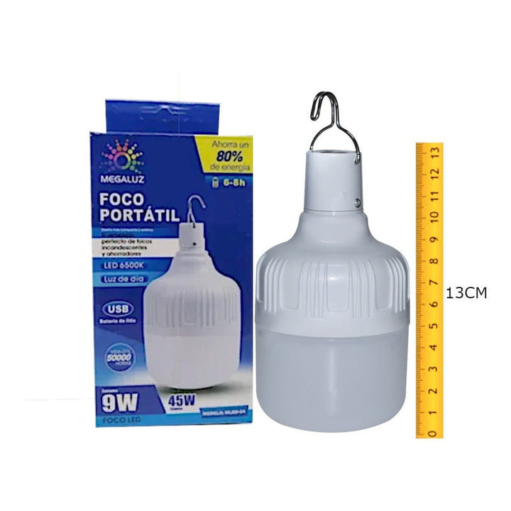 Foco Led Emergencia Usb Recargable Portatil Ilumina 9w T2265