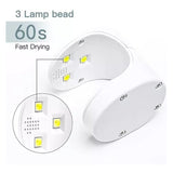 Mini Lampara Uñas Led Gel Acrilico Luz Uv