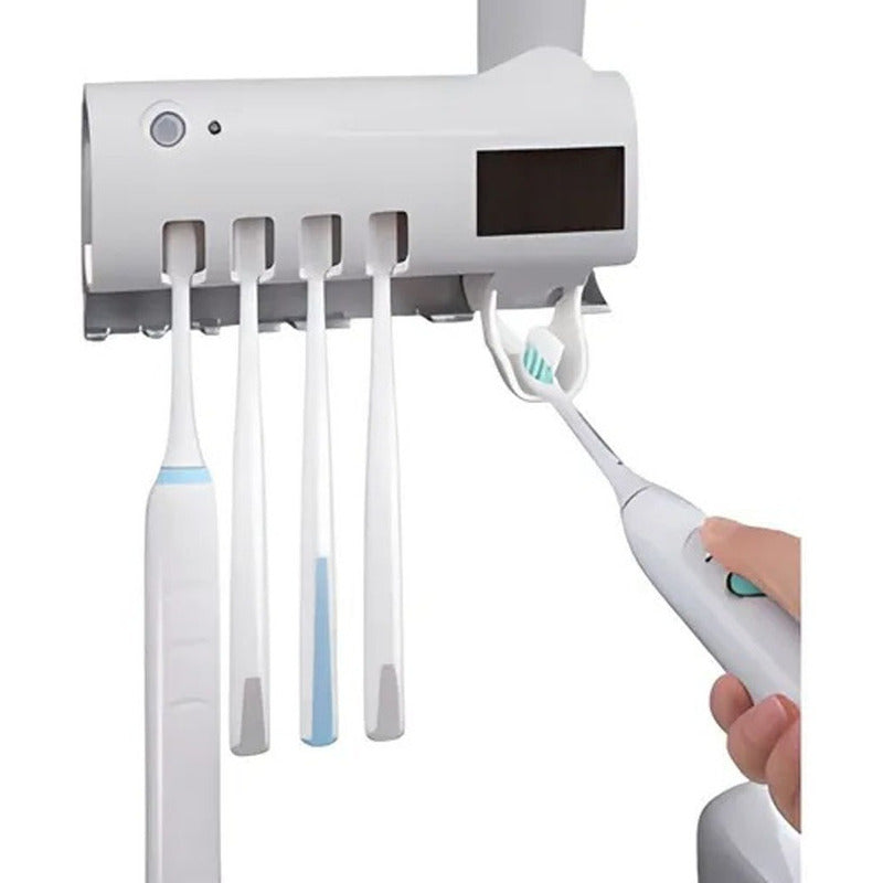 Dispensador Crema Dental + Soporte Esterilizador De Cepillos