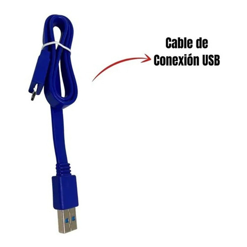 Hub Usb Extensor 4 Puertos 3.0 Cable 50cm Led 1tb Alta Ve