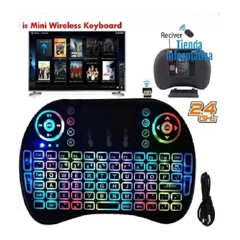 Mini Teclado Gamer Inalambrico Touchpad Android, Tv, Windows