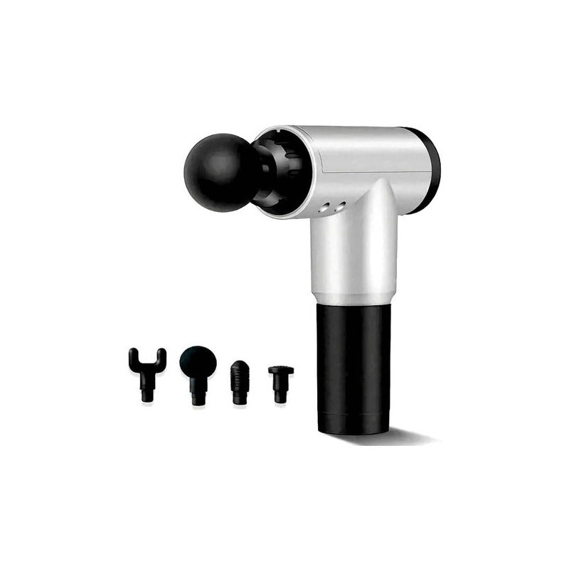 Masajeador Muscular Terapéutico Tipo Pistola Manual Relax Color Gris-negro 110v