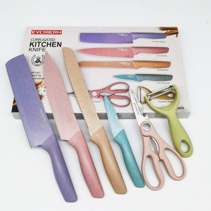 Set Cuchillos Cocina X 6 Piezas