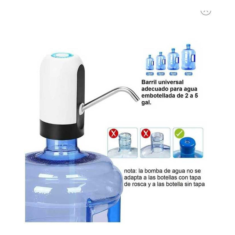 Dispensador De Agua Electrico Usb Para Garrafón 110v