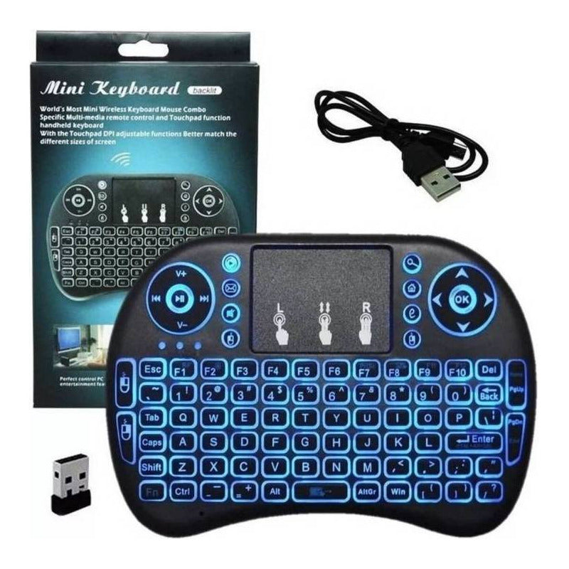 Mini Teclado Inalámbrico Smart, Retroiluminado, Recargable